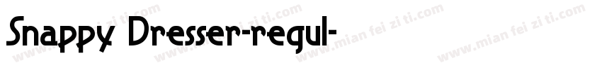 Snappy Dresser-regul字体转换